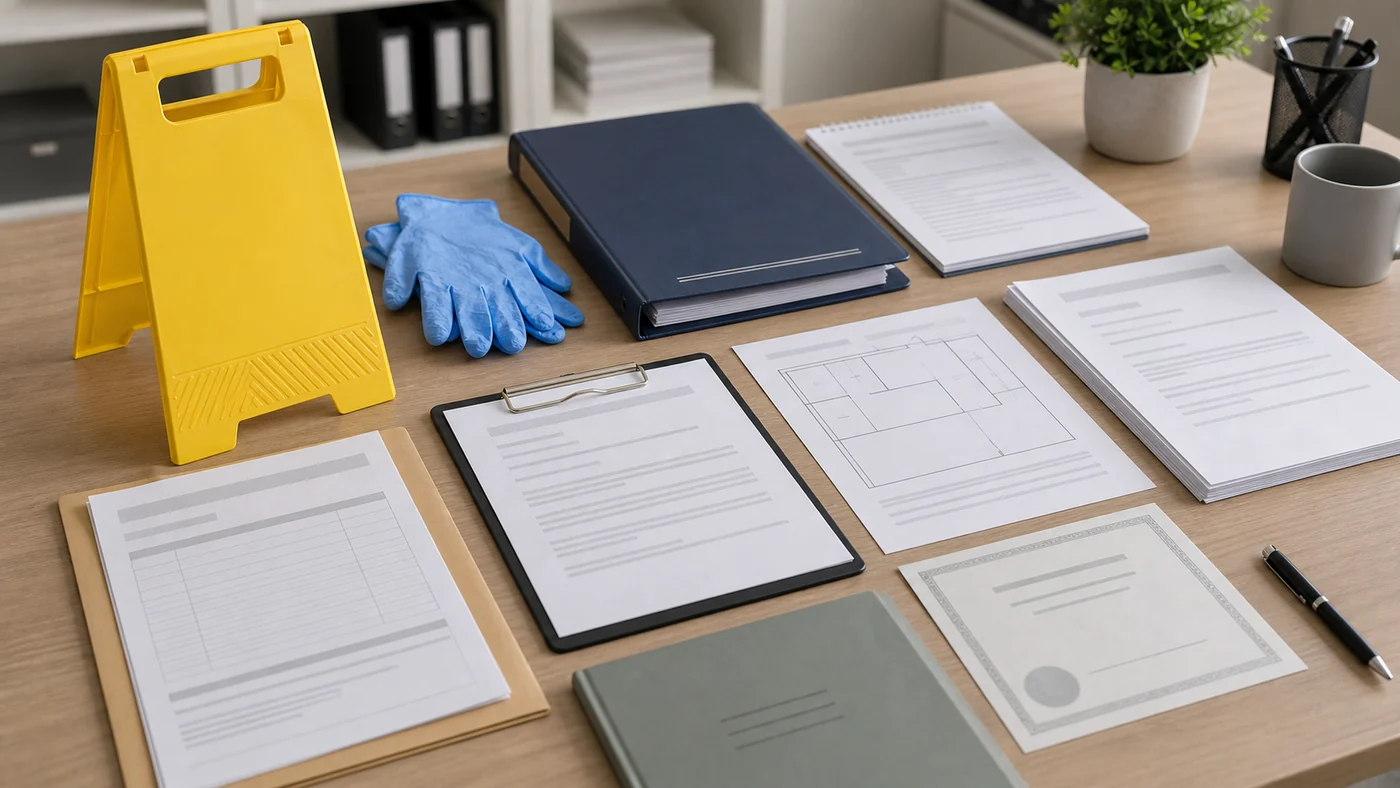 Falling object injury workers compensation evidence review with incident records, medical reports, certificate of capacity and workplace duties documents.