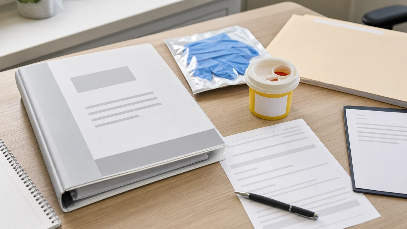 Needlestick injury at work workers compensation evidence review with incident records, medical reports, certificate of capacity and workplace duties documents.
