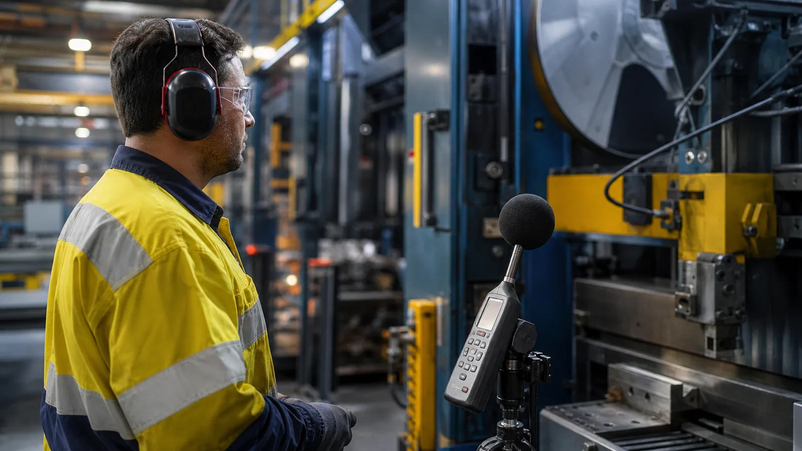 Occupational hearing loss from workplace noise shown through the actual Australian work task or exposure, without an injury reenactment, branding or embedded words.