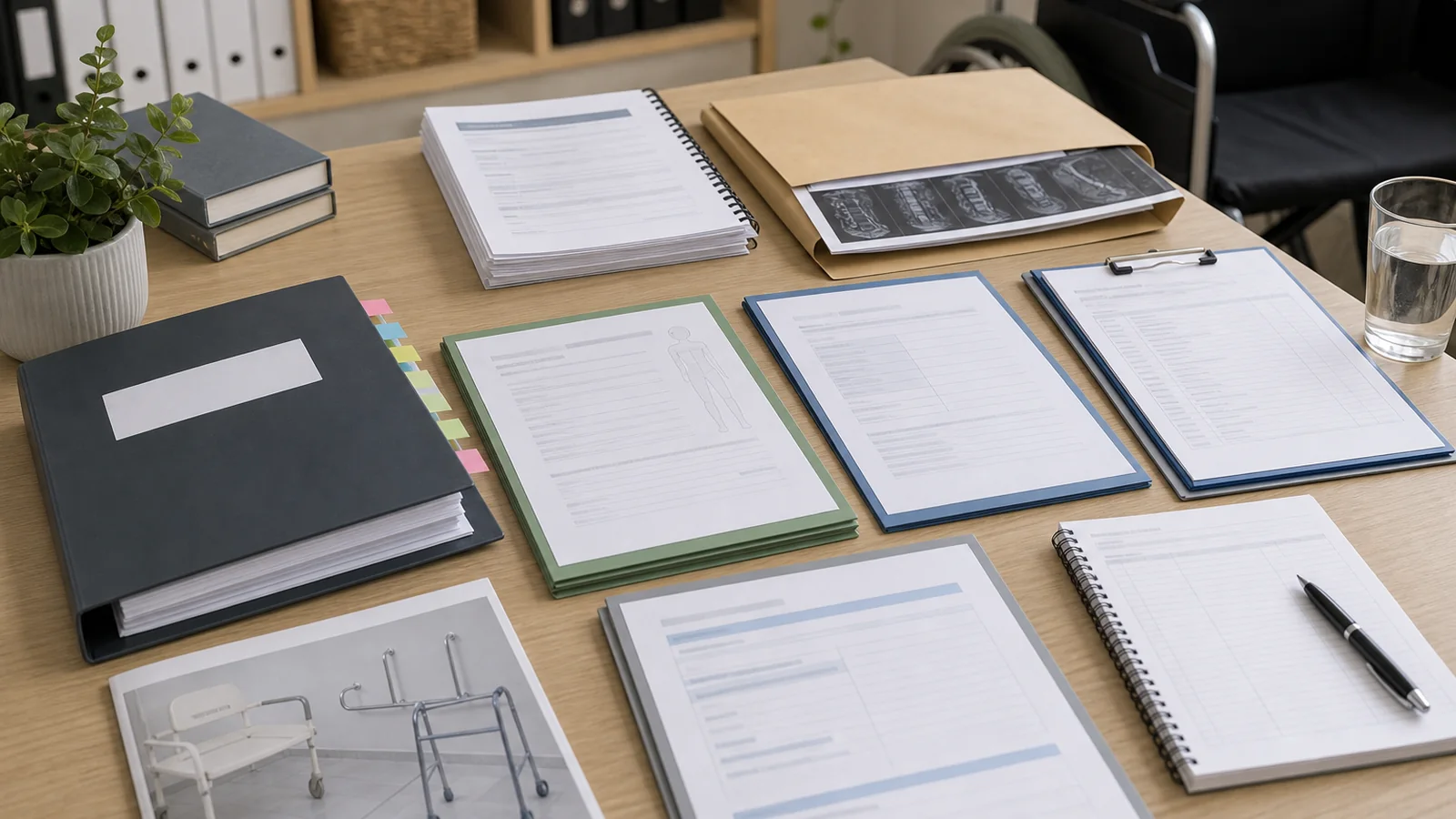 Serious injury workers compensation evidence review with medical reports, treatment notes, certificate of capacity and workplace duties documents.