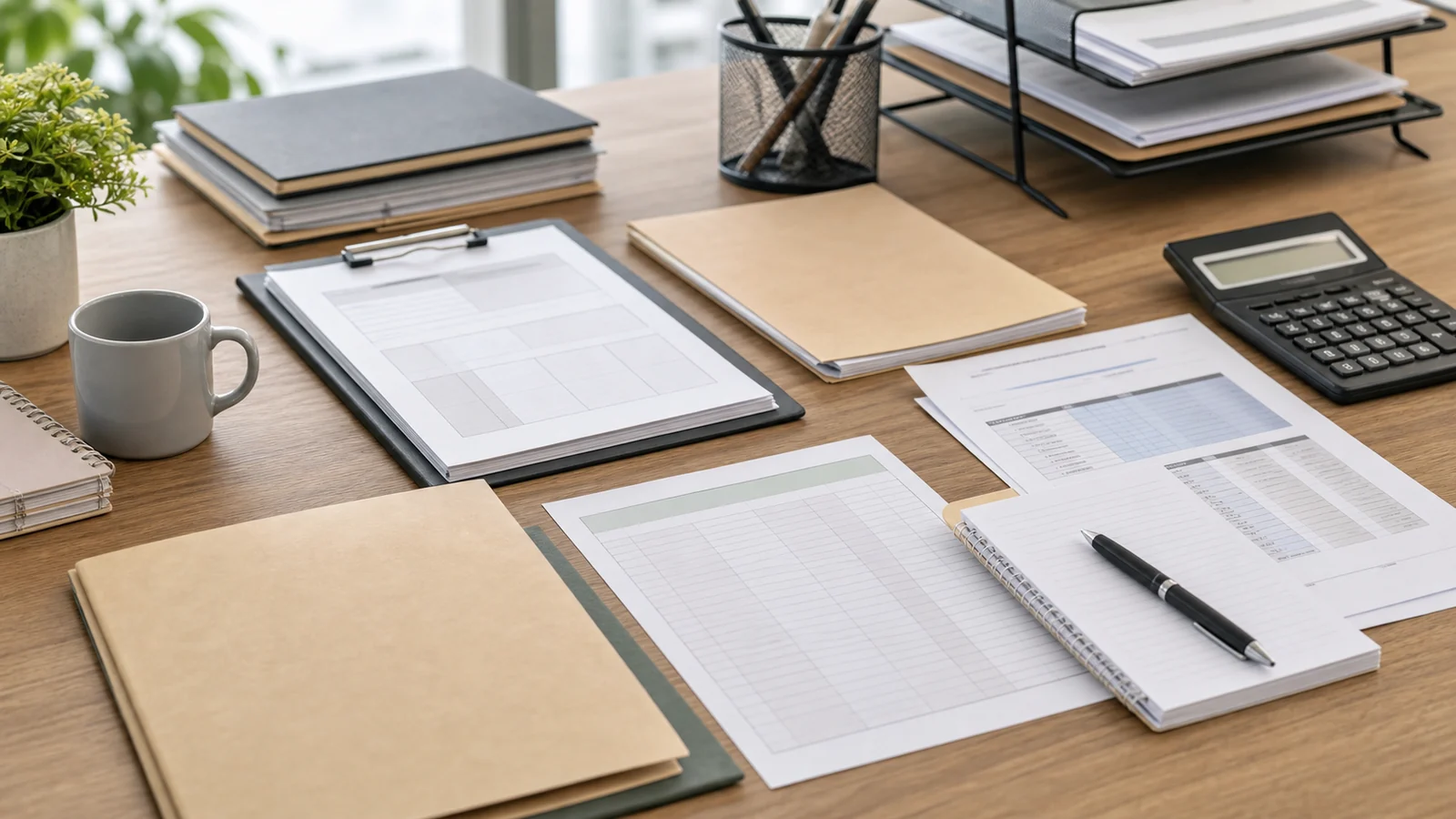 Weekly payments and work capacity evidence review with pay records, capacity material, duties notes, and insurer calculations arranged without readable text.